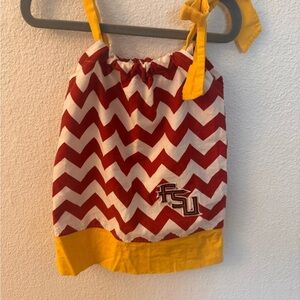 Kids FSU Chevron Pattern Dress - Garnet and Gold